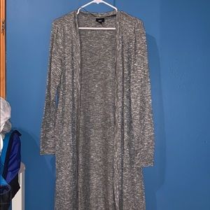 Long gray cardigan